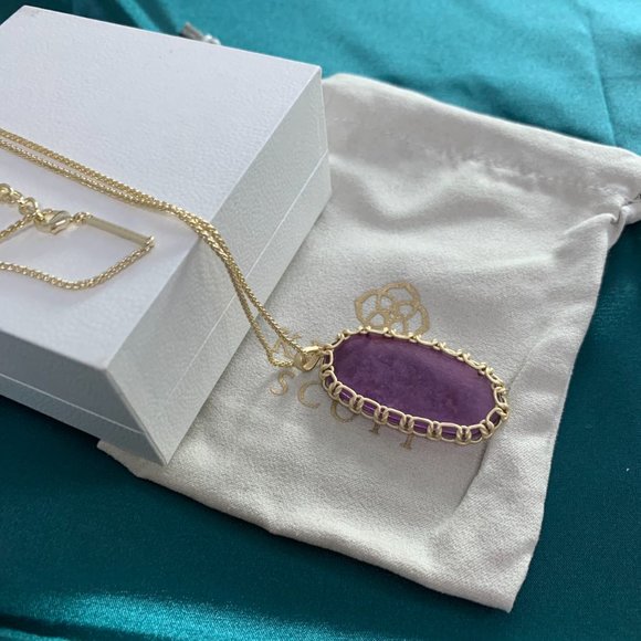 Kendra Scott Reid series colorful crystal necklace sweater chain - Picture 11 of 16